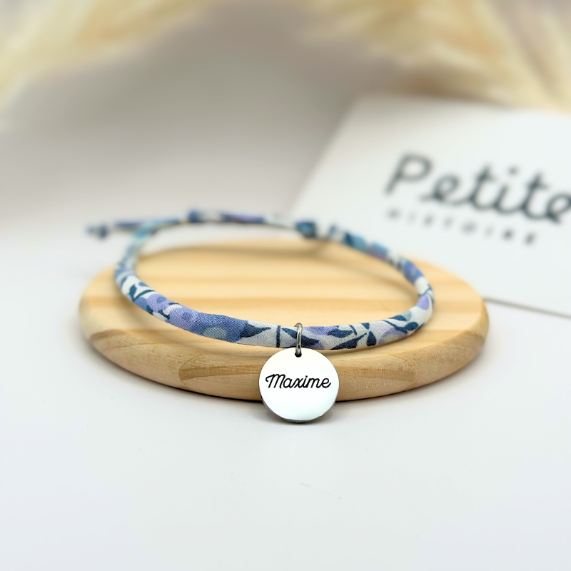Bracelet Liberty "Pétale Bleu" – Argent