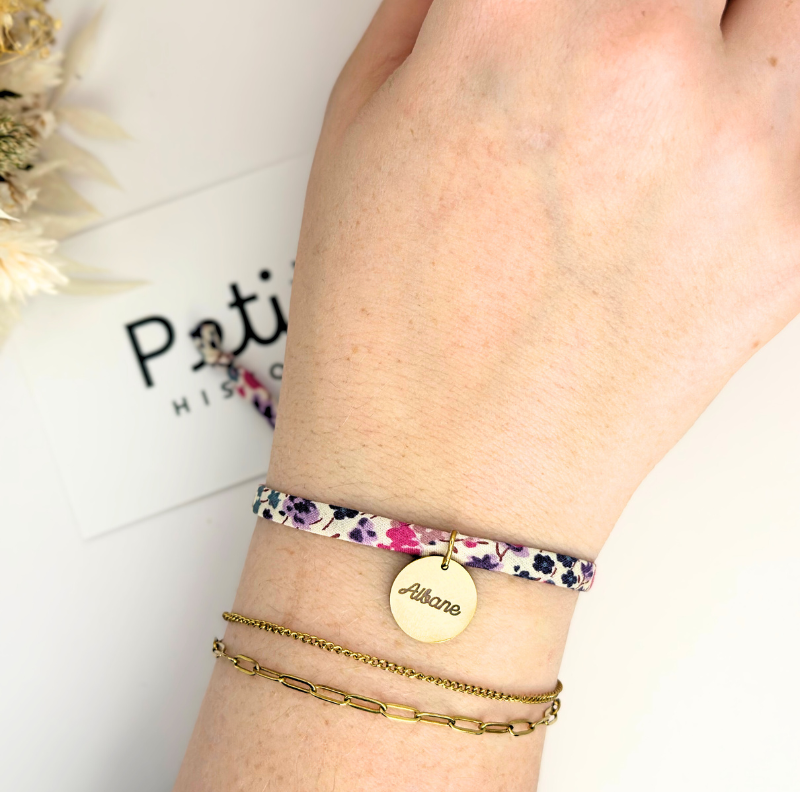 Bracelet Liberty "Jardin des Pivoines" – Plaqué or