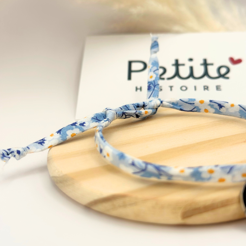 Bracelet Liberty "Marguerite Azur" – Plaqué or