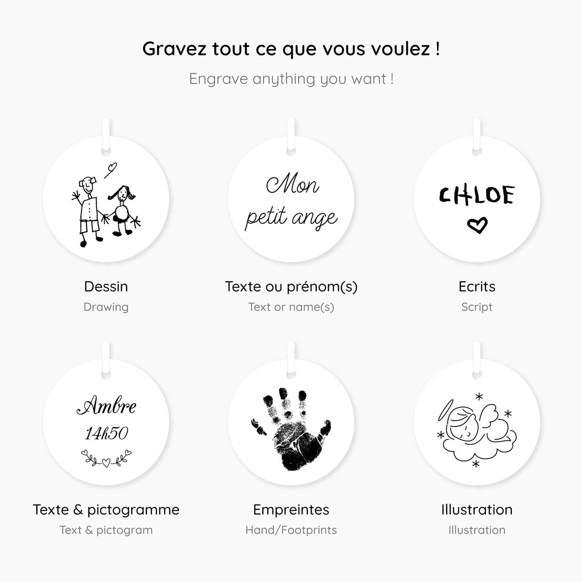Porte-clé personnalisé photo en cuir rouge